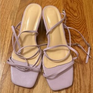 Source Unknown Lavender Strappy Heels
